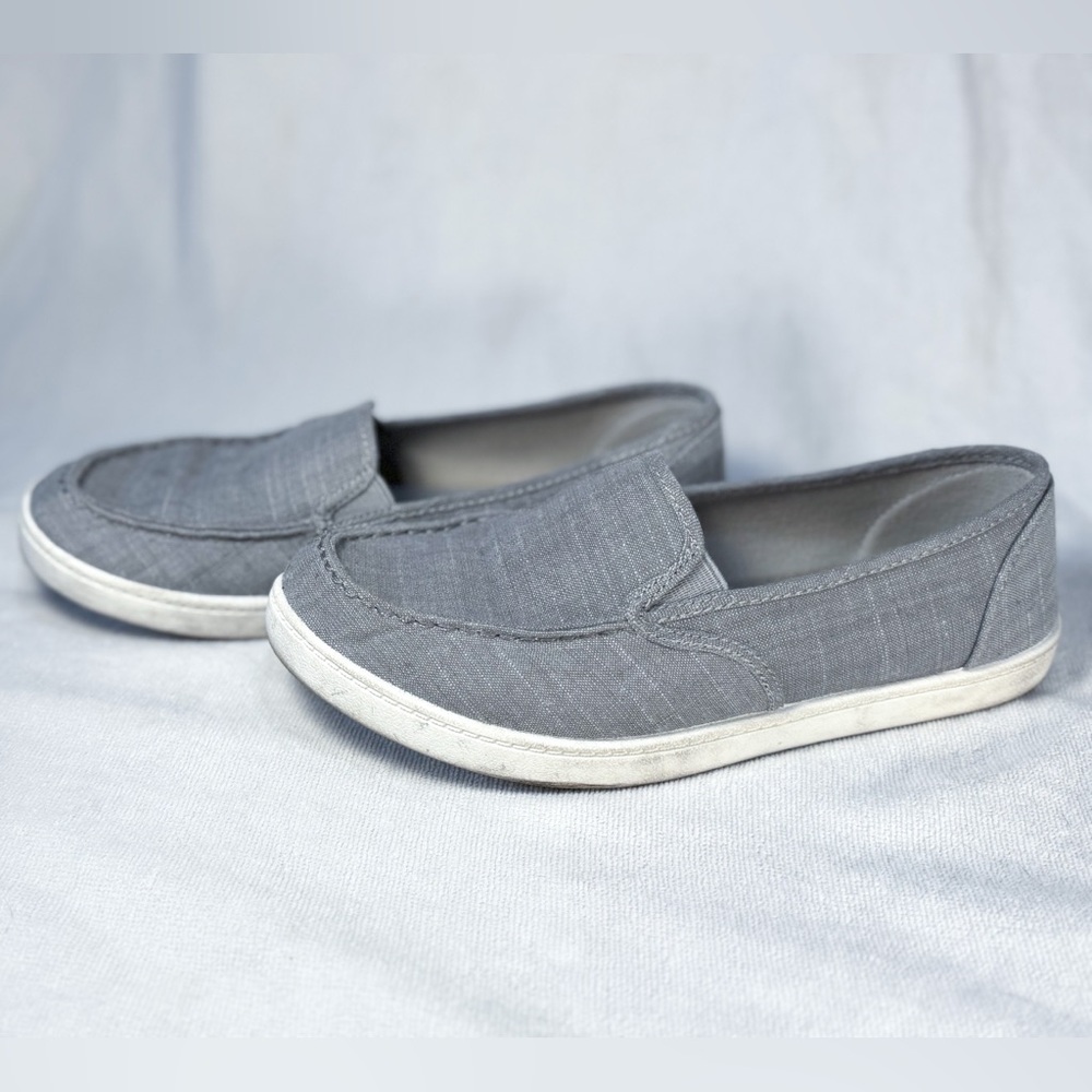 Time and Tru slip on shoes, Grey boat shoes